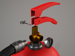 fire extinguisher 3D Model