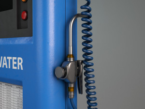 air and water kiosk - gas station type 3Dモデル