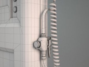 air and water kiosk - gas station type 3Dモデル