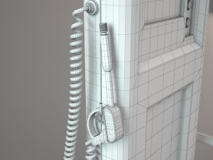 air and water kiosk - gas station type 3Dモデル