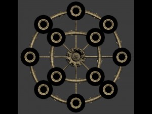 chandelier roberto giovannini 724 Modèle 3D