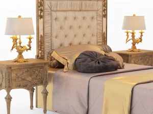 bed roberto giovannini 1370sb 3D Model