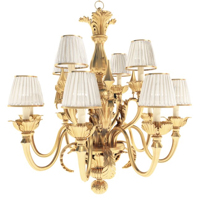 chandelier roberto giovannini 8199l 3D Модель .c4d .max .obj .3ds .fbx .stl .blend