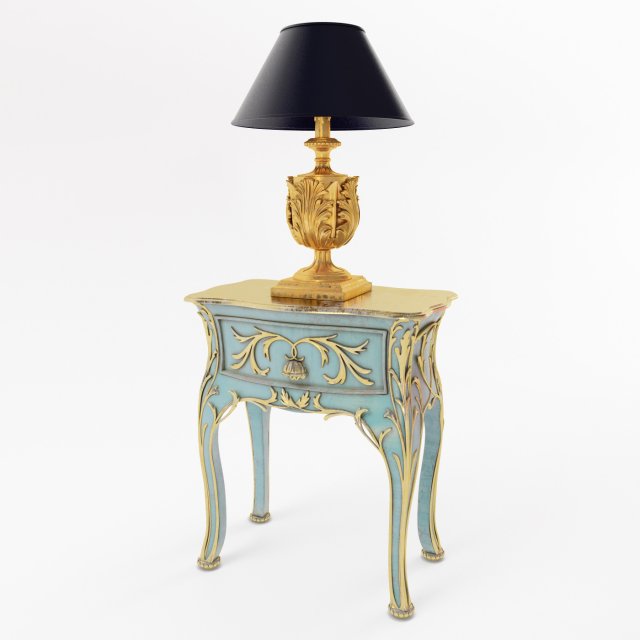nightstand roberto giovannini lamp roberto giovannini 3D Модель .c4d .max .obj .3ds .fbx .stl .blend 