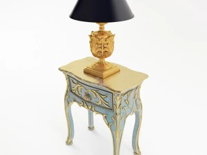 nightstand roberto giovannini lamp roberto giovannini 3D Model