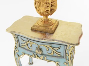 nightstand roberto giovannini lamp roberto giovannini 3D Model