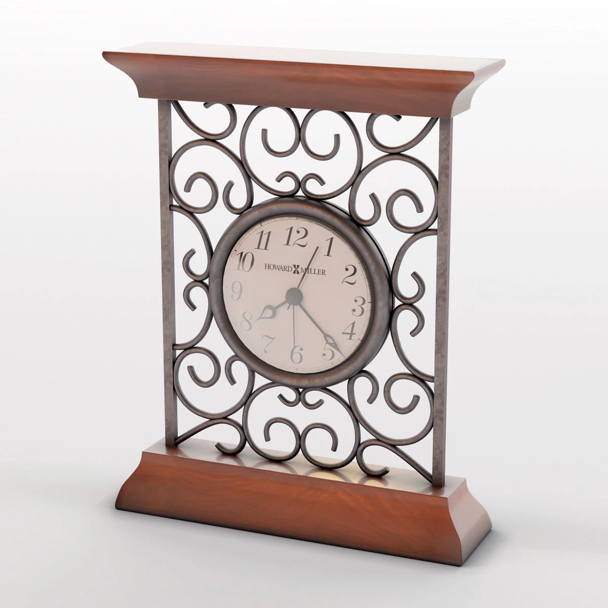 table clock howard miller 645-632 3D Model .c4d .max .obj .3ds .fbx .stl .blend 