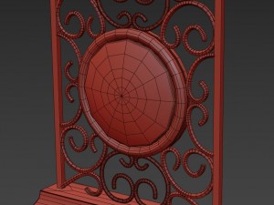 table clock howard miller 645-632 Modello 3D