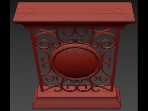 table clock howard miller 645-632 Modello 3D