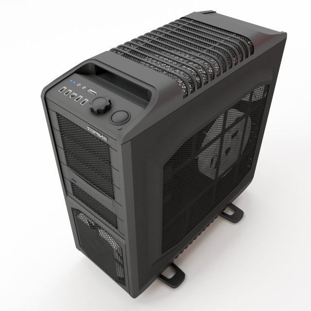 the system unit cooler master sniper black edition Modelo 3D .c4d .max .obj .3ds .fbx .stl .blend 