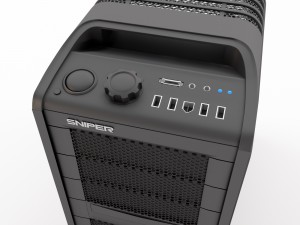 the system unit cooler master sniper black edition Modelo 3D