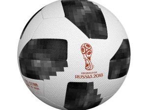 soccer ball 2018 adidas telstar 18 3D Model