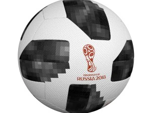soccer ball 2018 adidas telstar 18 3D Model