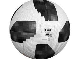 soccer ball 2018 adidas telstar 18 3D Model