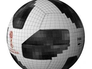 soccer ball 2018 adidas telstar 18 3D Model