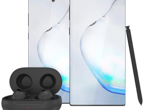 samsung galaxy note10 note10 plus galaxy buds 3d 3D 모델
