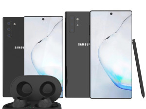 samsung galaxy note10 note10 plus galaxy buds 3d Model 3D