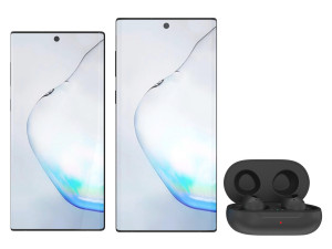 samsung galaxy note10 note10 plus galaxy buds 3d Model 3D