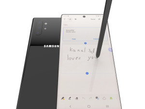 samsung galaxy note10 note10 plus galaxy buds 3d Model 3D