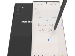 samsung galaxy note10 note10 plus galaxy buds 3d Model 3D