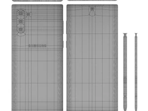 samsung galaxy note10 note10 plus galaxy buds 3d 3D Model