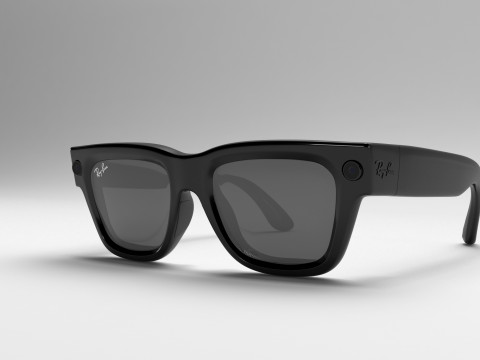 Ray-Ban 메타 디스플레이 안경 3D 모델