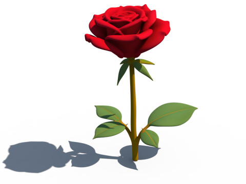 Roze bloem 3D Model