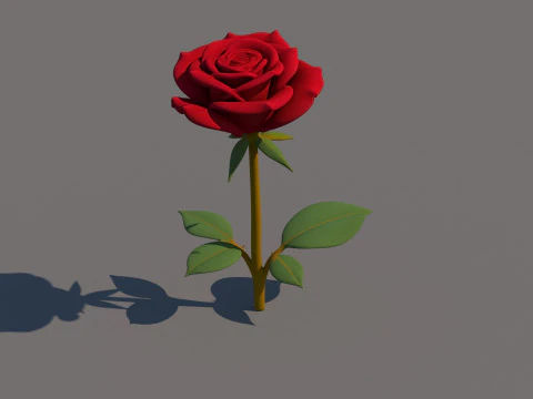 Rose Flower 3D Model