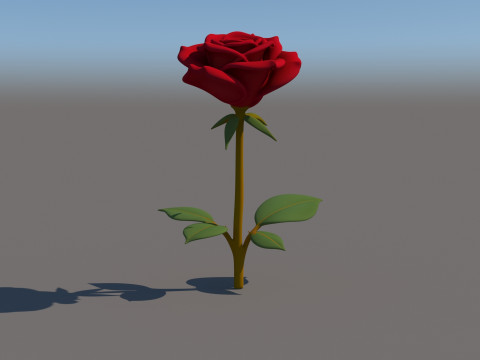 Fiore di rosa Modello 3D