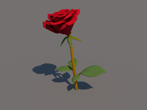 Fiore di rosa Modello 3D