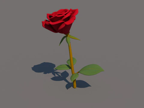 Rose Flower 3D Model