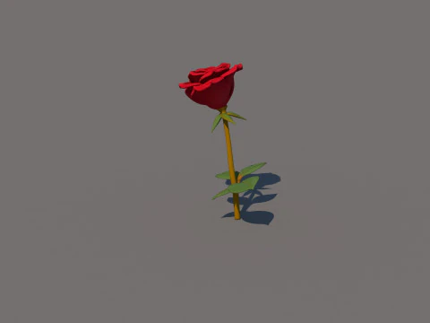 Rose Flower 3D Model