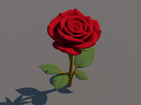 Fiore di rosa Modello 3D
