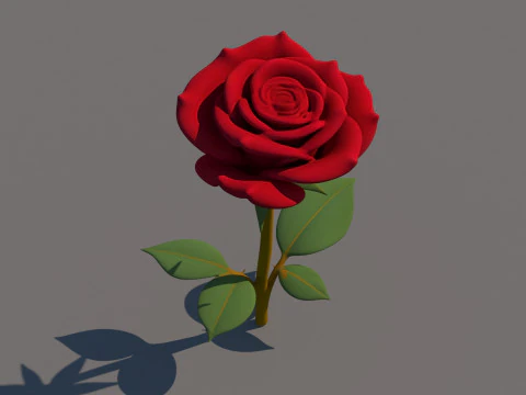 Rose Flower 3D Model