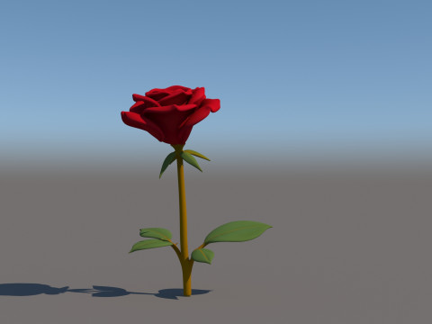 Fiore di rosa Modello 3D