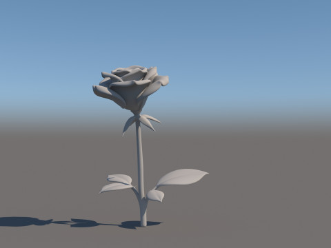 Fiore di rosa Modello 3D