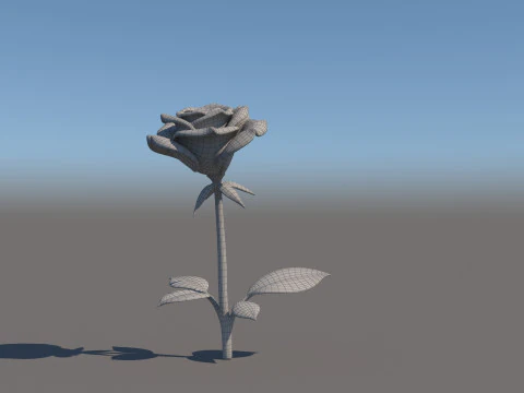 Rose Flower 3D Model