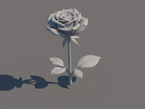 Rose Flower 3D Model