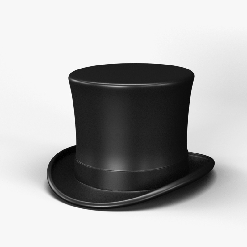 Topi Atas Model 3D .c4d .max .obj .3ds .fbx .stl .blend 