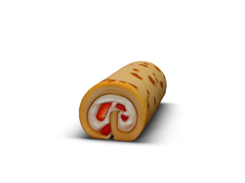 Sakura Roll Cake 3D Model