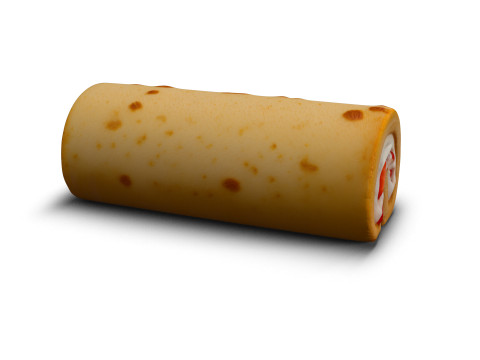 Sakura Roll Cake 3D Model