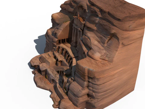 Urn Tomb Petra 3D Model