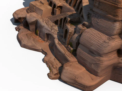 Urn Tomb Petra 3D Model
