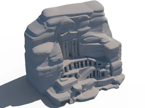 Urn Tomb Petra 3D Model
