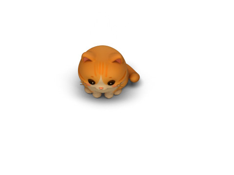 Mollige kat 3D Model
