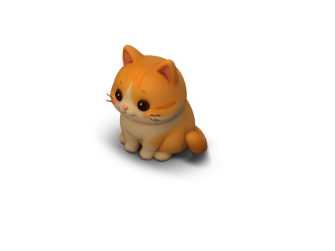 통통한 고양이 3D 모델