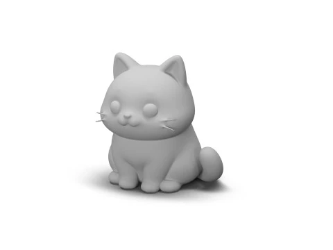 통통한 고양이 3D 모델