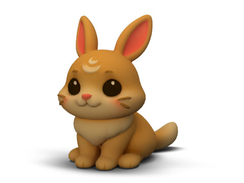 Fantasy Rabbit 3D Model