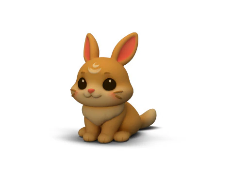 Kelinci Fantasi Model 3D