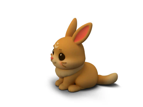 Kelinci Fantasi Model 3D